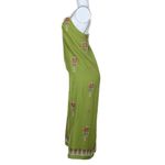 Vestido-Cris-Barros-Linho-Verde-Estampado-