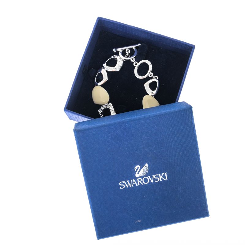 Pulseira-Swarovski-Prateado-Esmaltado-com-Cristais