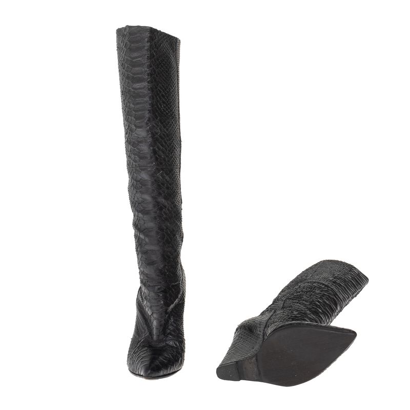 Bota-Giuseppe-Zanotti-Couro-Exotico-Preto