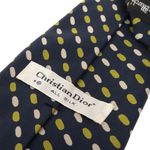 Gravata-Christian-Dior-Vintage-Seda-Estampada-Marinho