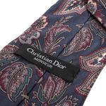 Gravata-Christian-Dior-Vintage-Seda-Floral