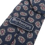 Gravata-Burberry-Vintage-Seda-Arabescos-Marinho