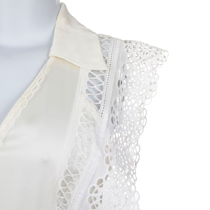 Vestido-Sandro-Renda-Branco-e-Creme-