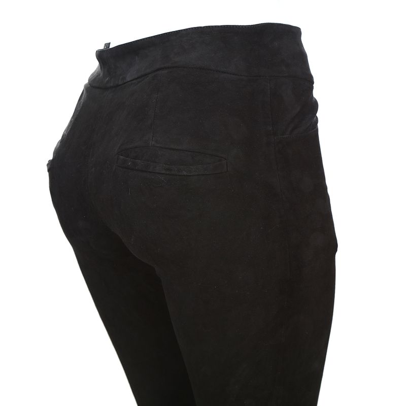 Calca-Isabel-Marant-Couro-Preta-