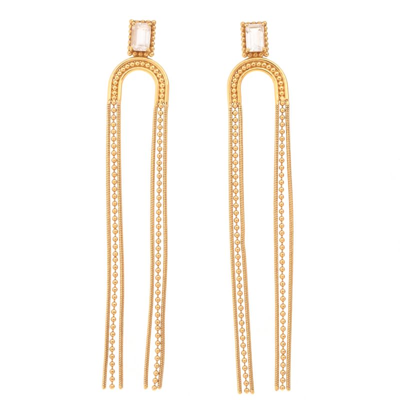 Brinco-Carla-Amorim-Cascata-Ouro-Amarelo-e-Topazio-Incolor