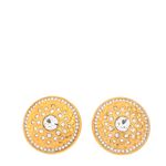 Brinco-de-Pressao-Swarovski-Redondo-Dourado-com-Cristais