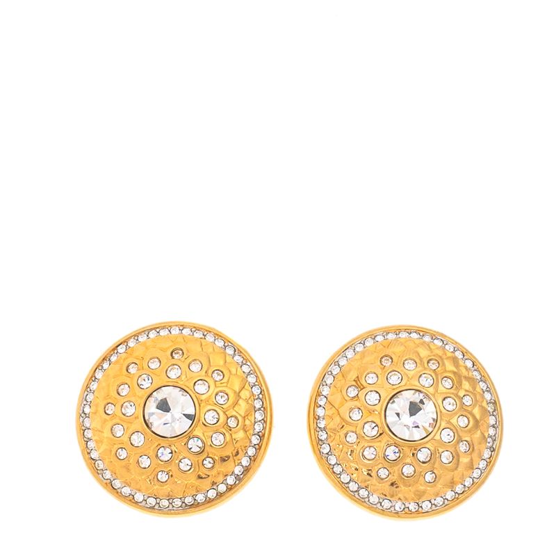 Brinco-de-Pressao-Swarovski-Redondo-Dourado-com-Cristais