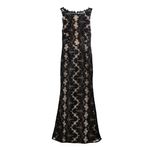 Vestido-Alice-and-Olivia-Renda-Preto-e-Bege