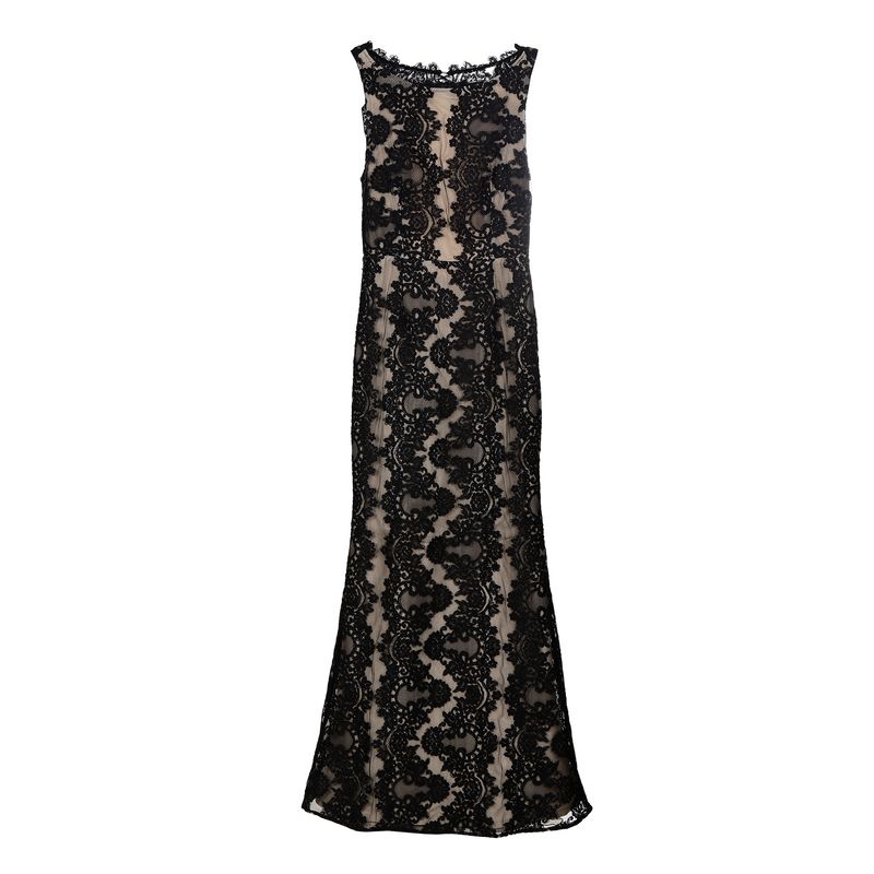 Vestido-Alice-and-Olivia-Renda-Preto-e-Bege