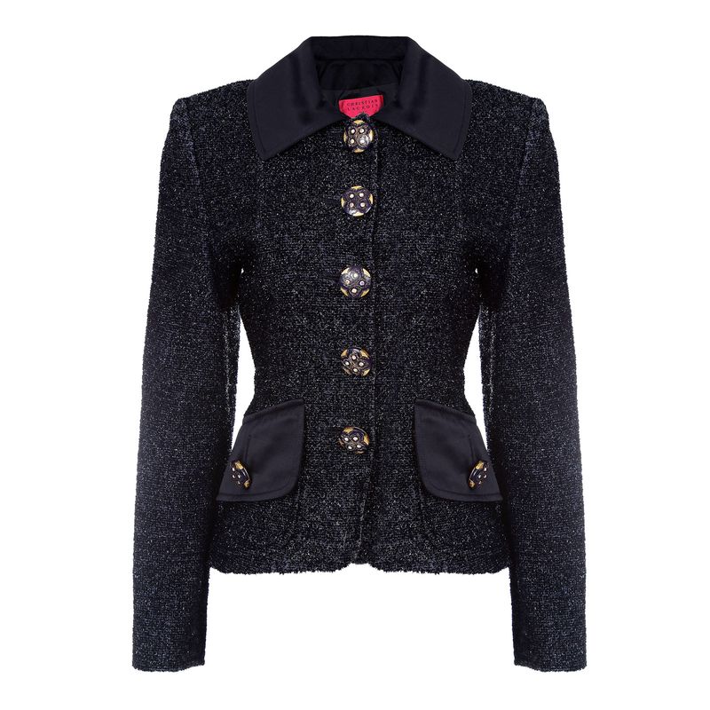 Blazer-Christian-Lacroix-Botoes-Azul-