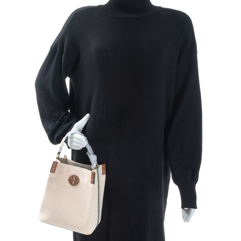 Bolsa-Tory-Burch-Bucket-Canvas-Bege