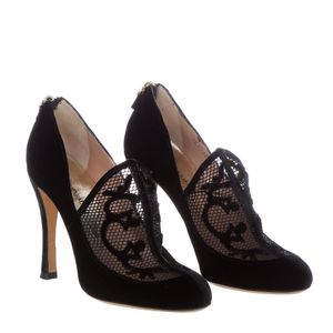 Sapato Emporio Armani Veludo Preto