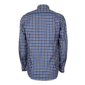 Camisa Etro Xadrez Azul e Branca