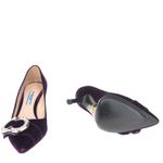 Scarpin-Prada-Cristais-Veludo-Roxo