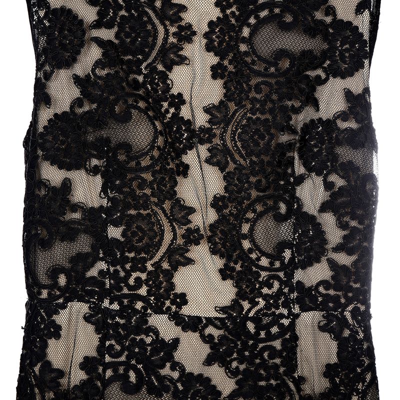 Vestido-Alice-and-Olivia-Renda-Preto-e-Bege