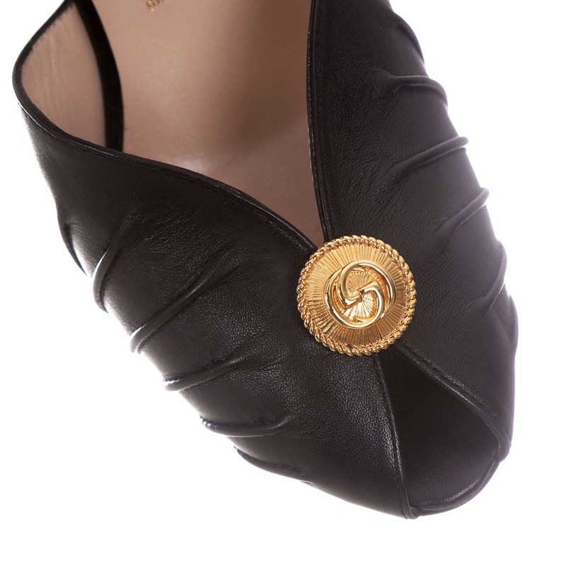 Sandalia-Gucci-Placa-Couro-Preto-
