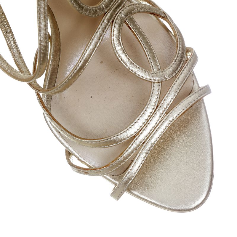 Sandalia-Christian-Dior-Couro-Dourada-