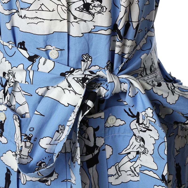 Vestido-Prada-Estampado-Azul-e-Branco-