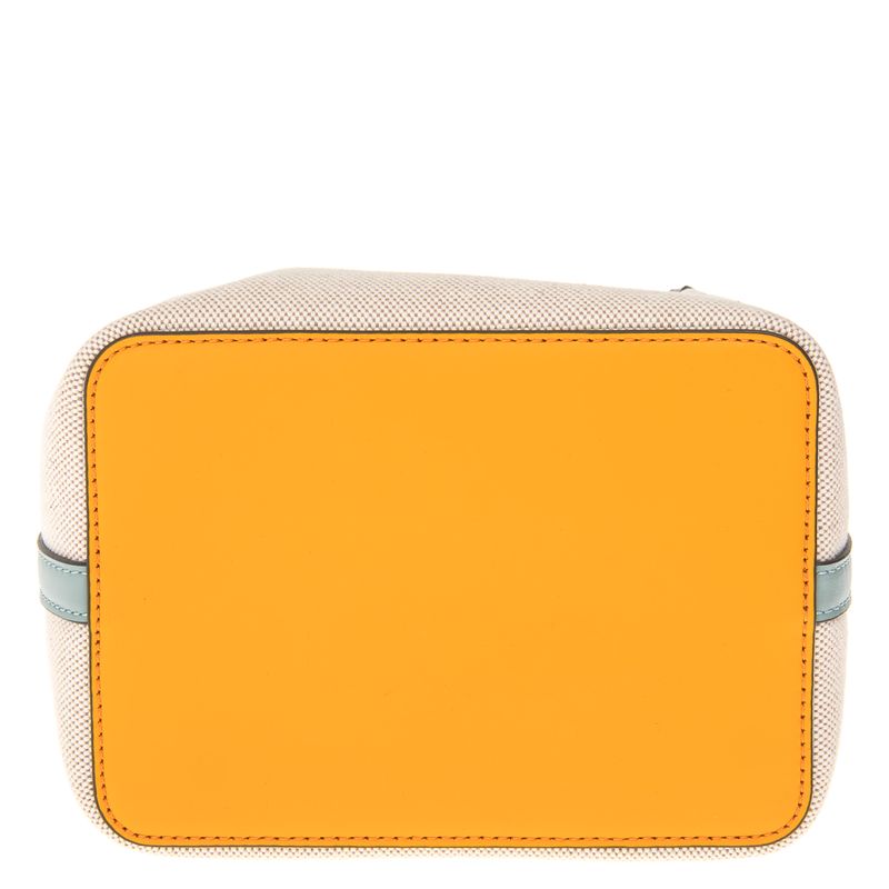 Bolsa-Tory-Burch-Bucket-Canvas-Bege