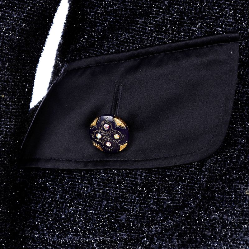 Blazer-Christian-Lacroix-Botoes-Azul-