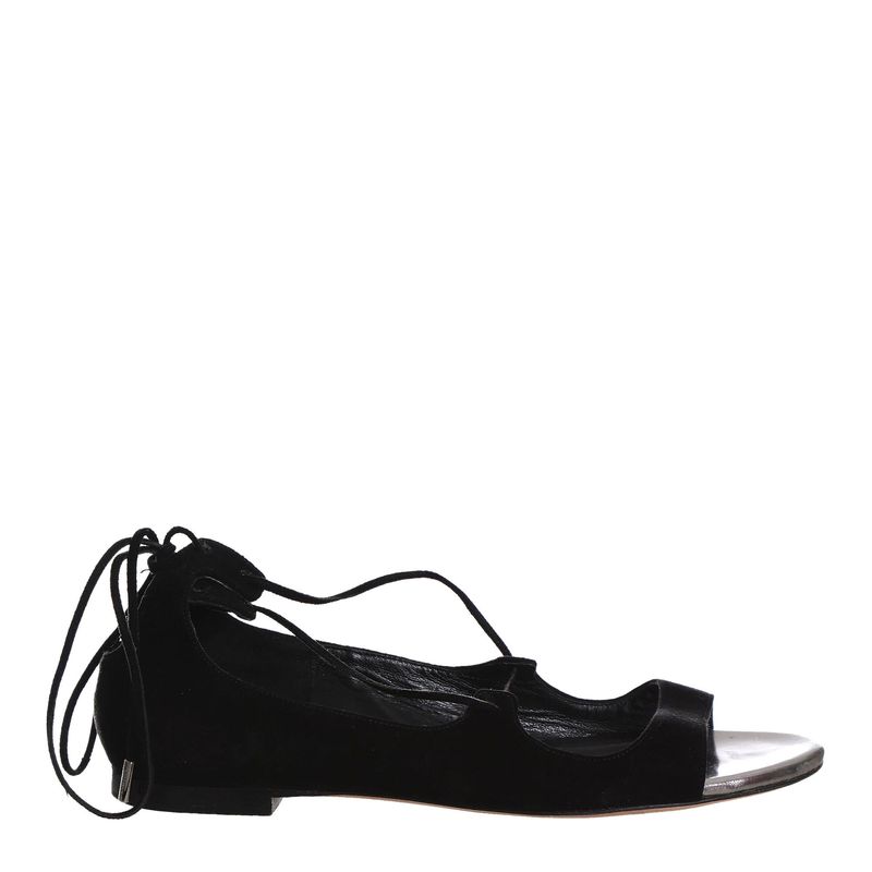 Sandalia-Rasteira-Jimmy-Choo-Amarracao-Camurca-Preta