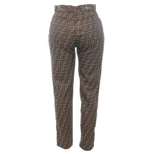 Calça Fendi Zucca Monogram Marrom