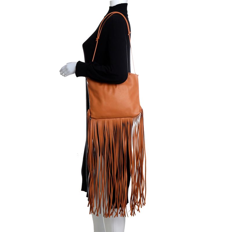 Bolsa-Bottega-Veneta-Franjas-Couro-Terracota-