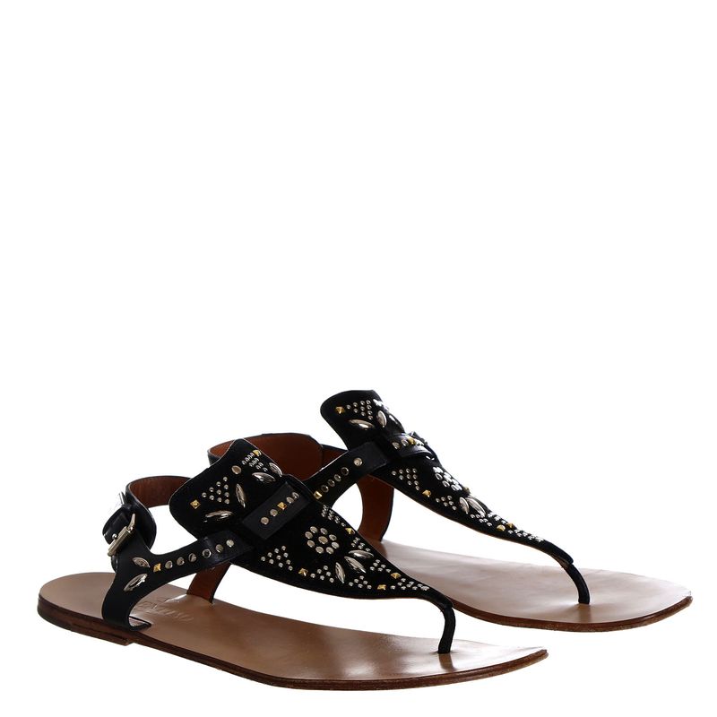 Rasteira-Valentino-Couro-Preto-e-Aplicacoes-