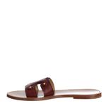 Sandalia-Rasteira-Celine-Triomphe-Couro-Bordo