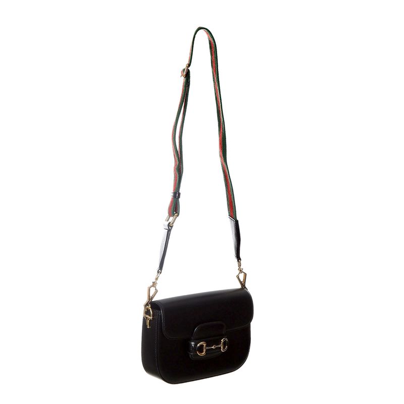 Bolsa-Gucci-1955-Horsebit-Mini-Couro-Preta