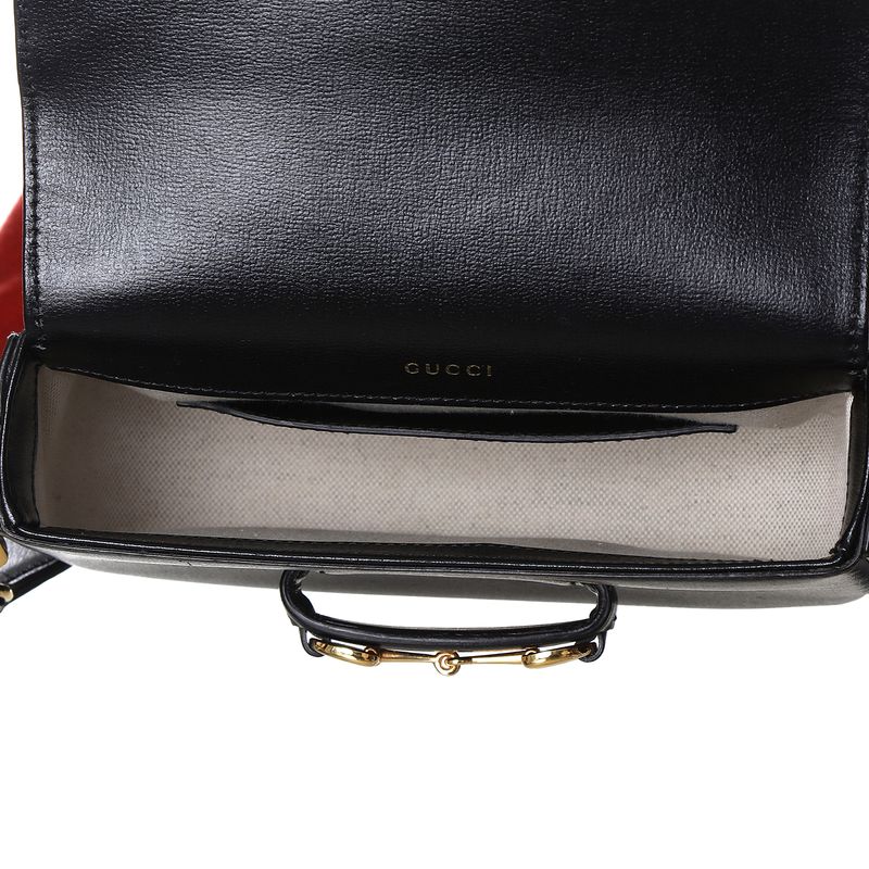 Bolsa-Gucci-1955-Horsebit-Mini-Couro-Preta