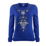 Sueter-Kenzo-Bordado-Azul-
