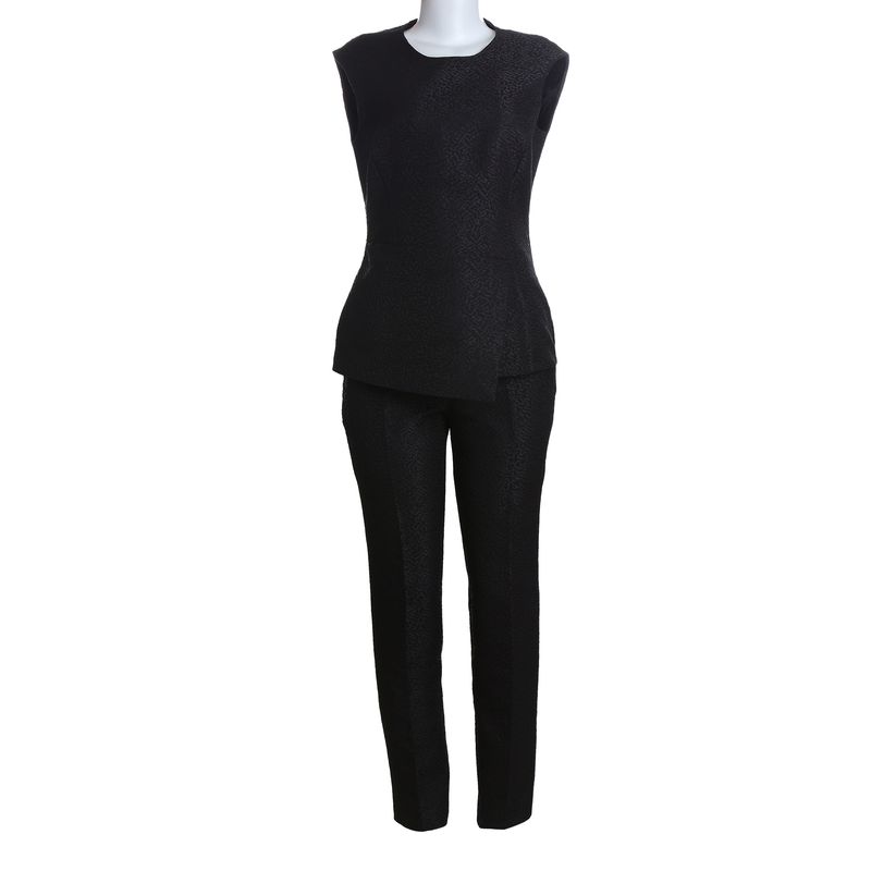 Conjunto-Carolina-Herrera-Texturizado-Preto-