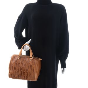 Bolsa Carolina Herrera Andy 7 Couro Marrom
