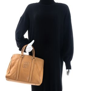 Bolsa Carolina Herrera CH Couro Bege