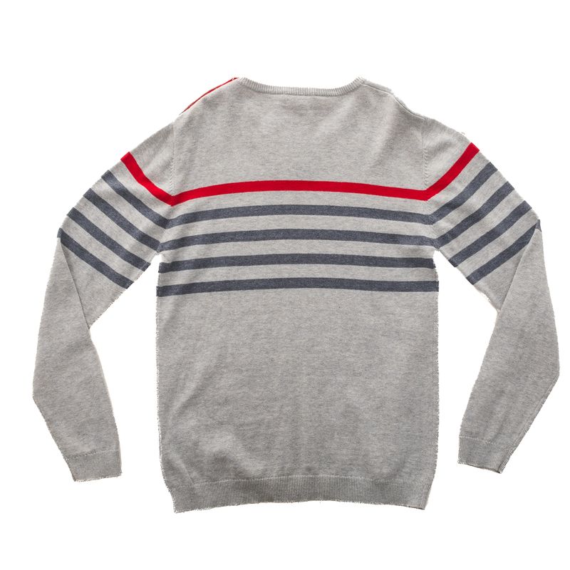 Sueter-Burberry-Infantil-Cinza-Listrado-