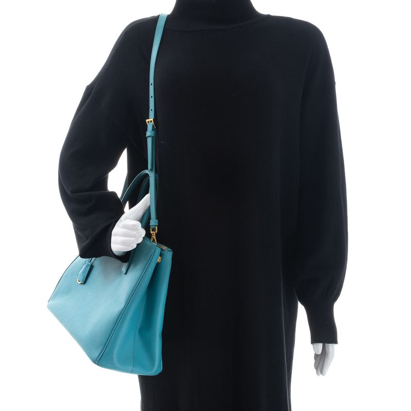 Bolsa-Prada-Galleria-Saffiano-Azul-Turquesa