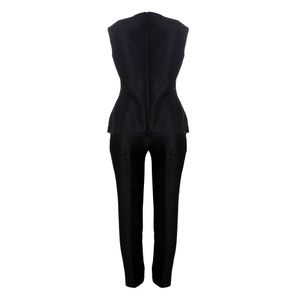 Conjunto Carolina Herrera Texturizado Preto
