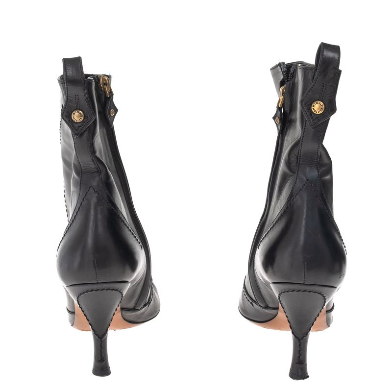 Bota-Louis-Vuitton-Salto-Couro-Preto