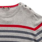 Sueter-Burberry-Infantil-Cinza-Listrado-