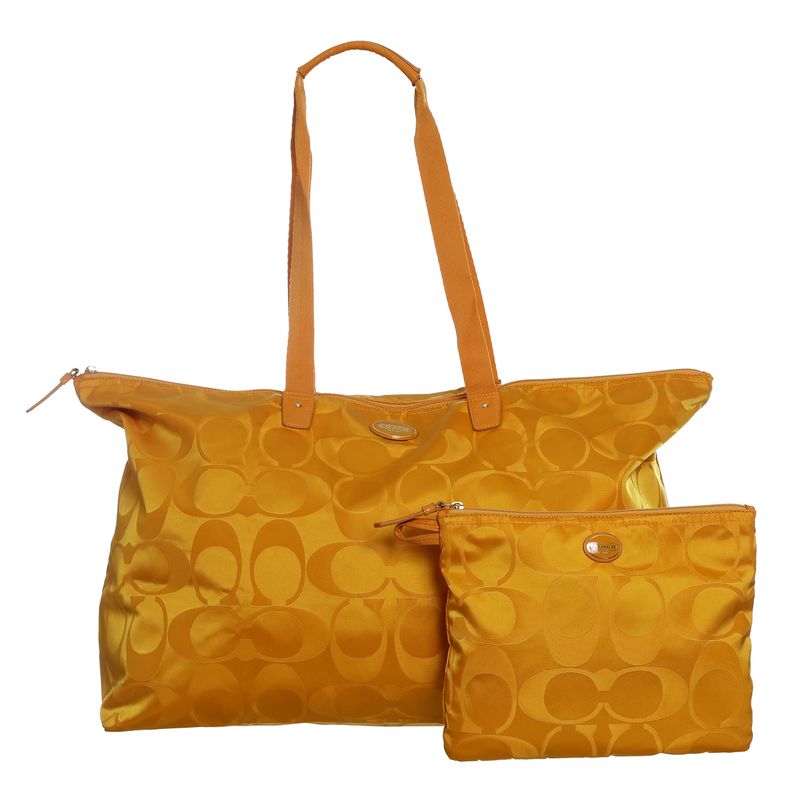 Bolsa-Coach-Canvas-Amarela-