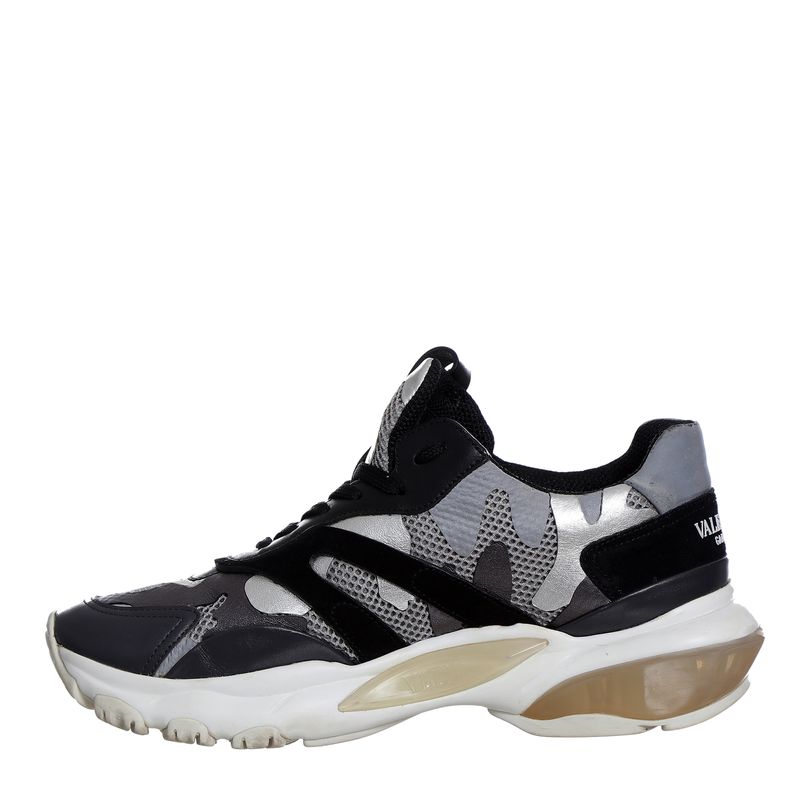 Tenis-Valentino-Garavani-Cinza-e-Preto-