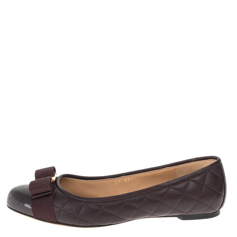 Sapatilha-Salvatore-Ferragamo-Varina-Matelasse-Marrom