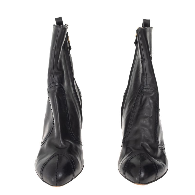 Bota-Louis-Vuitton-Salto-Couro-Preto