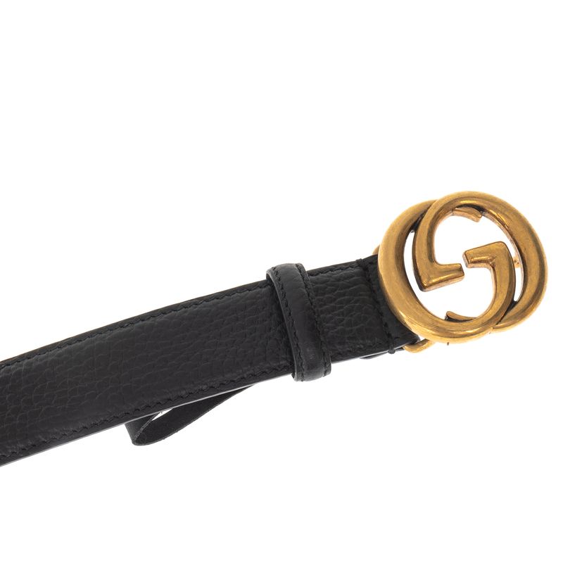 Cinto-Gucci-GG-Interlocking-Preto