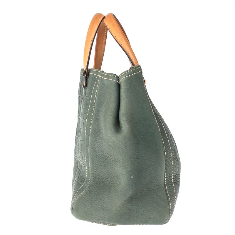 Bolsa-Carolina-Herrera-Monograma-Couro-Verde