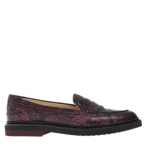 Mocassim Tod's Couro Exótico Vinho