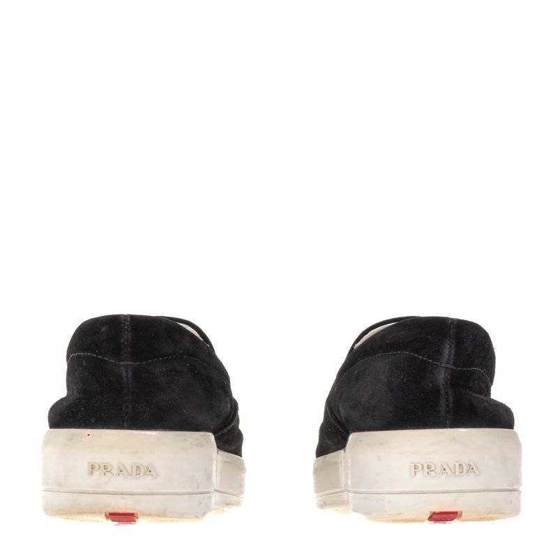 Sapato-Prada-Slip-On-Camurca-Preto