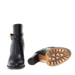 Bota-Valentino-Garavani-Fivela-Unicornio-Couro-Preta