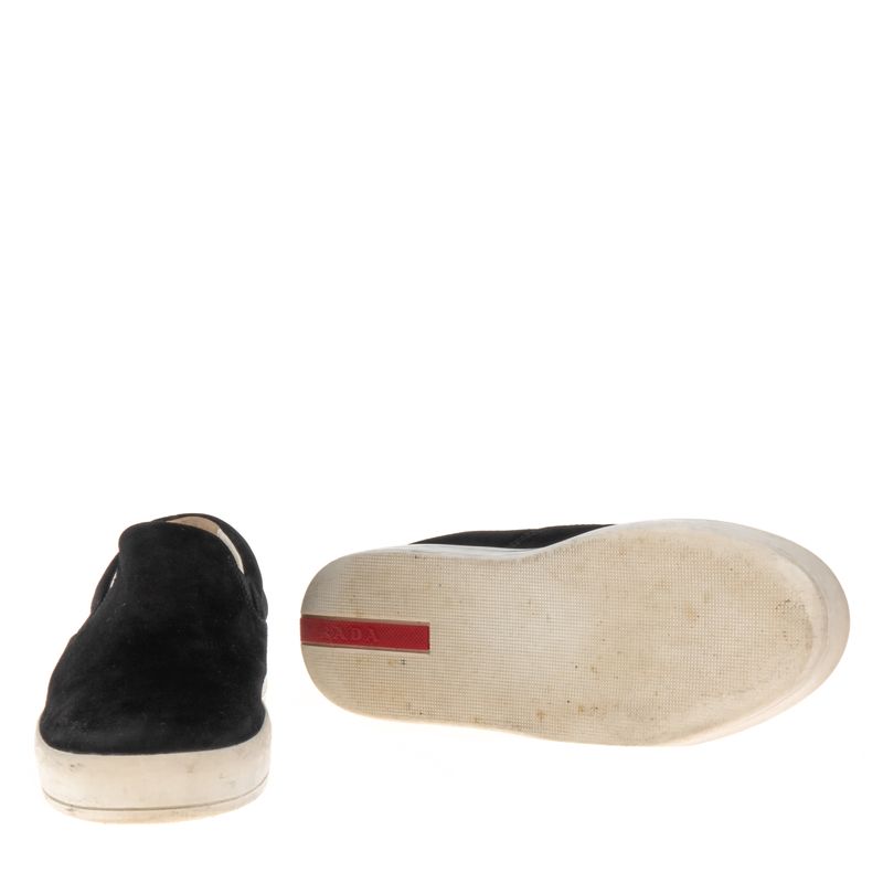 Sapato-Prada-Slip-On-Camurca-Preto